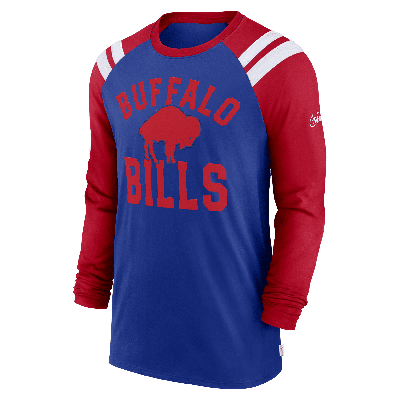 Shop Nike Buffalo Bills Classic Arc Fashion  Men's Nfl Long-sleeve T-shirt In Blue