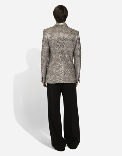 Dolce & Gabbana Satin-lapel Jacquard Tuxedo Jacket