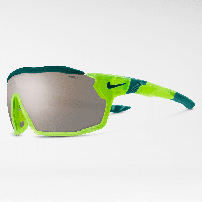 Shop Nike Unisex Show X Rush Field Tint Sunglasses In Green