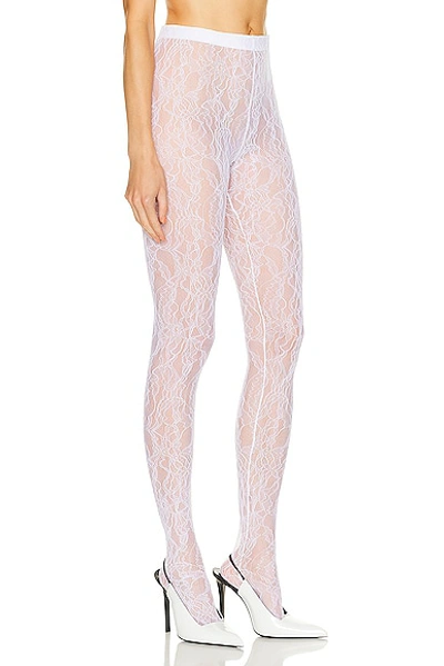 Shop Wardrobe.nyc Lace Tights In Off White