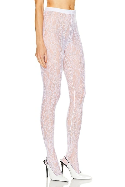 Wardrobe.nyc Lace Tights In Off White