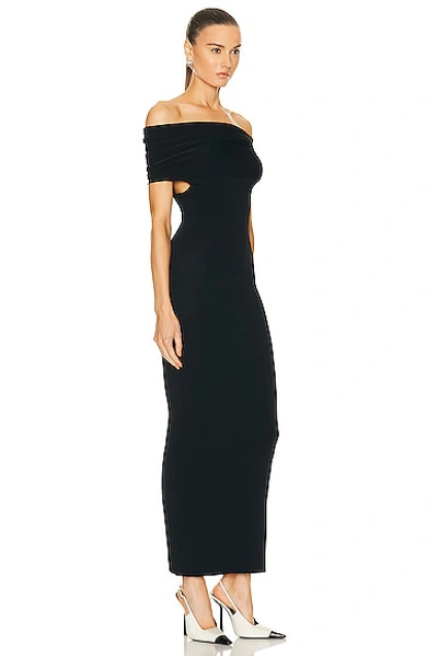 Shop Wardrobe.nyc Off The Shoulder Dress In Black