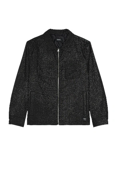 Shop Saturdays Surf Nyc Flores Suiting Shirt Jacket In Black