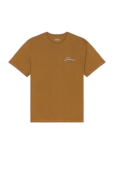 Shop Saturdays Surf Nyc Signature Standard Tee In Camel