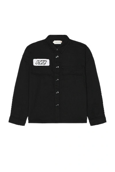 Shop Honor The Gift Long Sleeve Work Shirt In Black