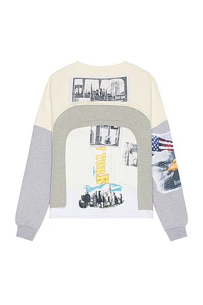 Shop Who Decides War By Ev Bravado Arched Collage Crewneck Sweater In Multi