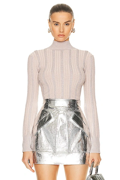Shop Aknvas Gisele Knit Top In Champagne