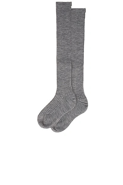 Comme Si The Knee High Sock In Heather Grey