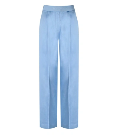 Shop Stine Goya Ciara Wide Leg Light Blue Trousers