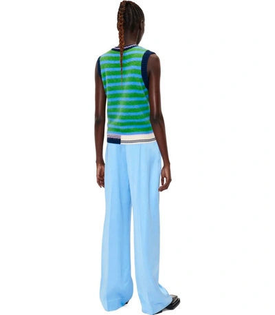 Shop Stine Goya Ciara Wide Leg Light Blue Trousers