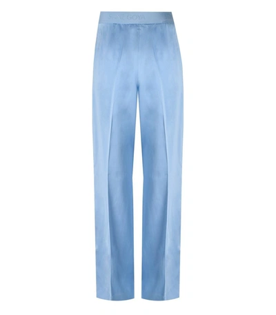 Shop Stine Goya Ciara Wide Leg Light Blue Trousers