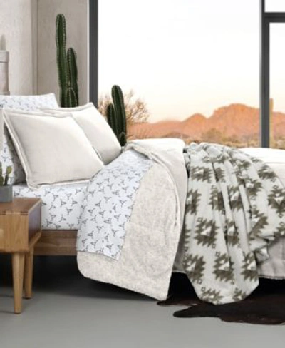 Shop Wrangler Legendary Micro Suede Sherpa Reversible Comforter Sets In Ivory