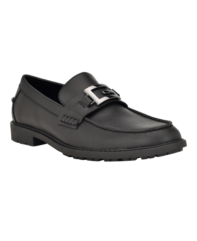 Shop Guess Men's Dremmer G Ornament Slip On Loafers In Black