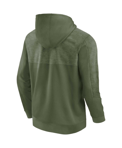 Fanatics Branded Olive Kentucky Wildcats Oht Military Appreciation Stencil Pullover Hoodie In Olive