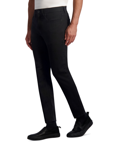 Shop Karl Lagerfeld Men's Slim-fit Jeans In Black