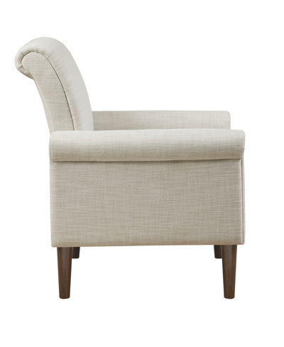 Shop 510 Design 30" Jeanie Wide Fabric Rolled Arm Accent Chair In Ivory