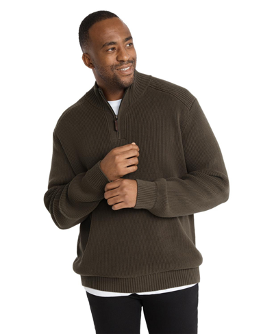 Shop Johnny Bigg Mens Patrick Half Zip Sweater Big & Tall In Khaki
