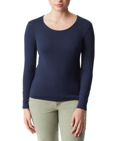 Shop Bass Outdoor Women's Base Layer Long-sleeve T-shirt In Navy Blazer