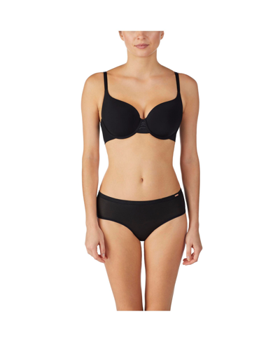 Shop Le Mystere Women's Second Skin Back Smoothing Bra In Black