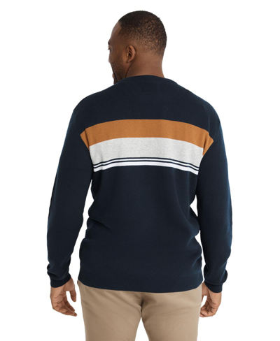 Shop Johnny Bigg Mens Martin Stripe Sweater Big & Tall In Navy