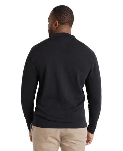 Shop Johnny Bigg Mens Braxton Splice Polo Sweater Big & Tall In Black