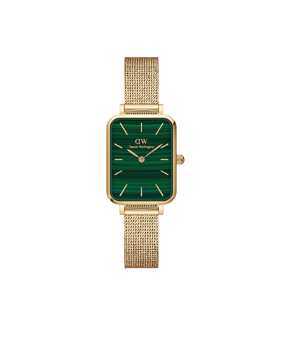 Shop Daniel Wellington Women's Quadro Evergold Gold-tone Stainless Steel Watch 20 X 26mm