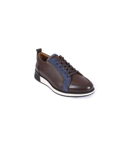 Shop Vellapais Clermont Men's Fashion Sneakers In Chocolate Brown