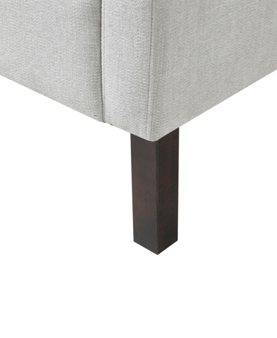 Madison Park 50" Bradford Wide Fabric Upholstered Accent Bench In Gray