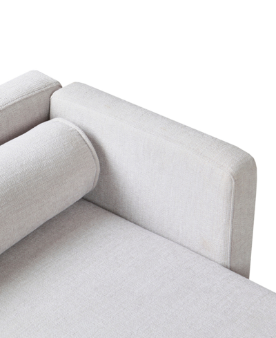 Madison Park 50" Bradford Wide Fabric Upholstered Accent Bench In Gray