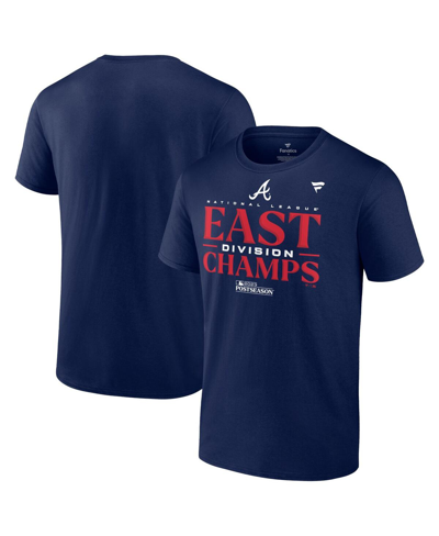 Shop Fanatics Men's  Navy Atlanta Braves 2023 Nl East Division Champions Locker Room T-shirt
