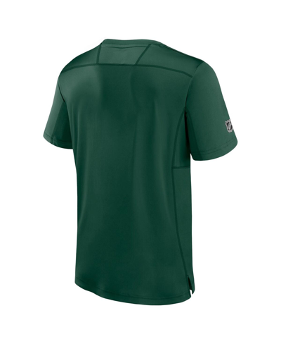 Fanatics Men's  Green Minnesota Wild Authentic Pro Tech T-shirt In Green