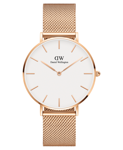 Shop Daniel Wellington Women's Petite Melrose Rose Gold-tone Stainless Steel Watch 36mm In Rose-gold