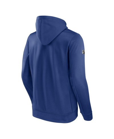 Fanatics Men's  Blue Tampa Bay Lightning Authentic Pro Pullover Hoodie In Blue