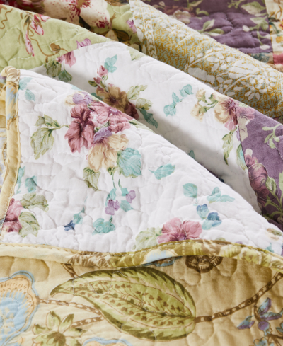 Shop Greenland Home Fashions Blooming Prairie Authentic Patchwork 5 Piece Quilt Set, King In Multi