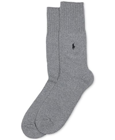 Shop Polo Ralph Lauren Men's Utility Adirondack Socks In Grey Heather