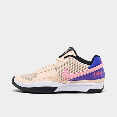 Shop Nike Ja 1 Basketball Shoes In Guava Ice/med Soft Pink/white/black