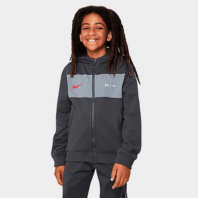 Shop Nike Boys' Air Full-zip Hoodie In Anthracite/cool Grey