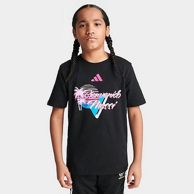 Shop Adidas Originals Adidas Kids' Messi Bienvenido T-shirt In Black 