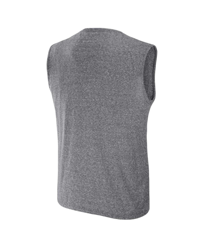 Fanatics Men's Darius Rucker Collection By  Charcoal Distressed Houston Astros Muscle Tank Top In Charcoal