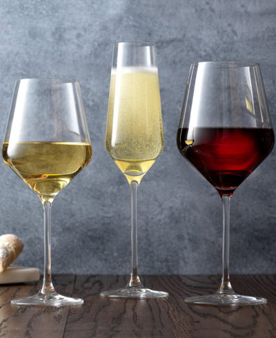 Joyjolt Layla Wine Glass Collection, Set Of 12 In Clear