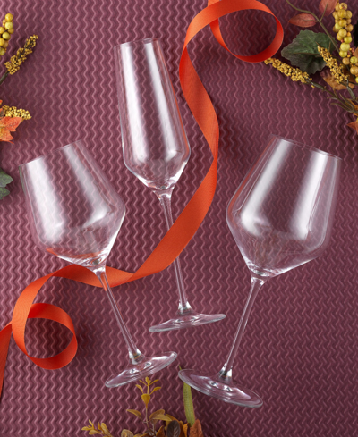 Joyjolt Layla Wine Glass Collection, Set Of 12 In Clear