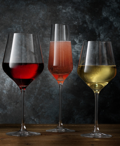 Joyjolt Layla Wine Glass Collection, Set Of 12 In Clear