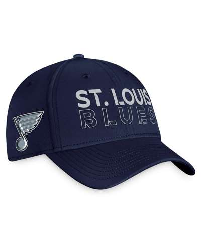 Fanatics Branded  Navy St. Louis Blues Authentic Pro Road Flex Hat In Navy