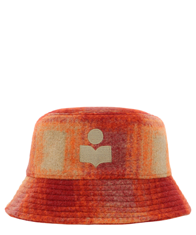 Shop Isabel Marant Haley Hat In Orange