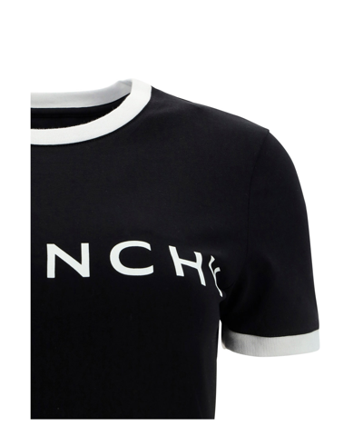 Shop Givenchy Ringer T-shirt In Black