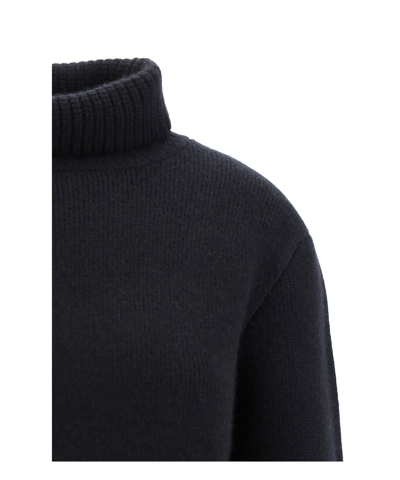 Shop Khaite Jovie Roll-neck Sweater In Black