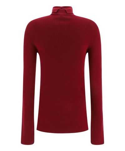 Shop Burberry Roll-neck Sweater In Violet