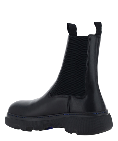 Shop Burberry Ankle Boots In Black