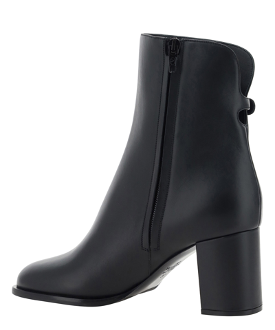 Shop Valentino Vlogo Heeled Boots In Black