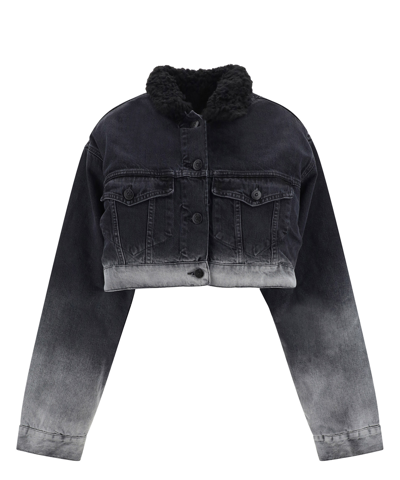 Shop 3x1 Gina Denim Jacket In Black